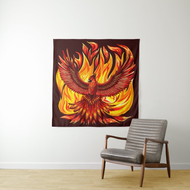 Phoenix mythologische unsterbliche Kreatur Wandteppich (Beispiel)