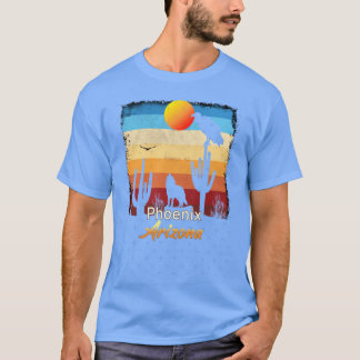 Phoenix New Arizona AZ Sunset Coyote Vulture Cactu T-Shirt