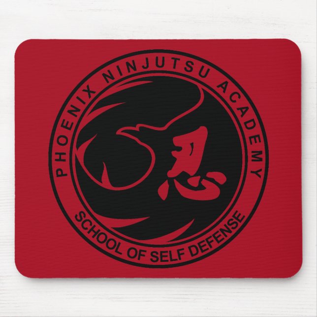 Phoenix Ninjutsu Academy School of Self Defense Mousepad (Vorne)
