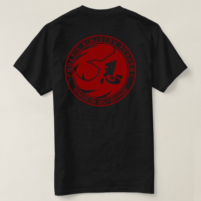 Phoenix Ninjutsu Academy School of Self Defense T-Shirt (Design Rückseite)