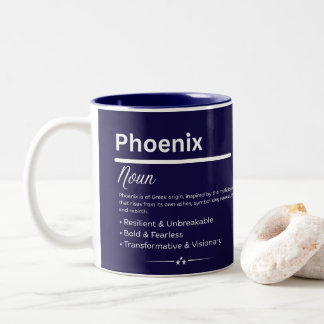 Phoenix Personalized Name Zweifarbige Tasse