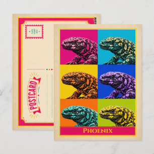 Phoenix Postkarte Arizona Skorpion Vintage