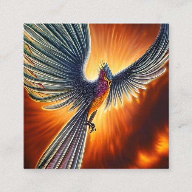 Phoenix Quadratische Visitenkarte (Vorderseite)