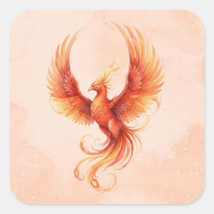 Phoenix Quadratischer Aufkleber