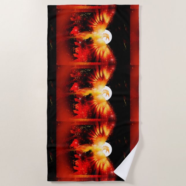 Phoenix Rauftuch Strandtuch (Vorderseite)