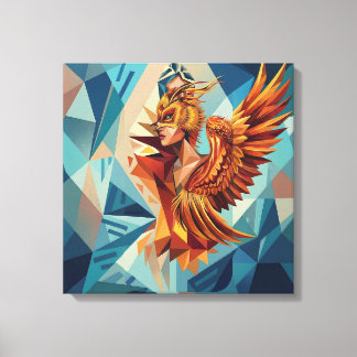 Phoenix Rise – Modern Stretched Canvas Wall Art Leinwanddruck