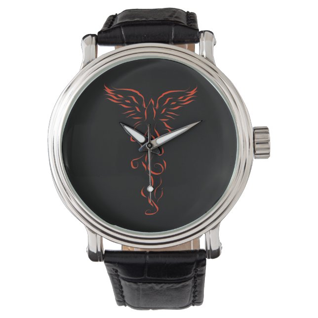 Phoenix Rising Armbanduhr (Vorderseite)