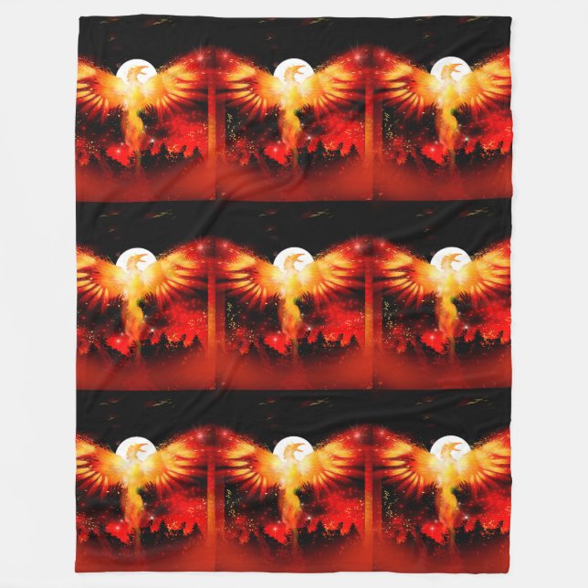 Phoenix Rising Blanket Fleecedecke (Vorderseite)
