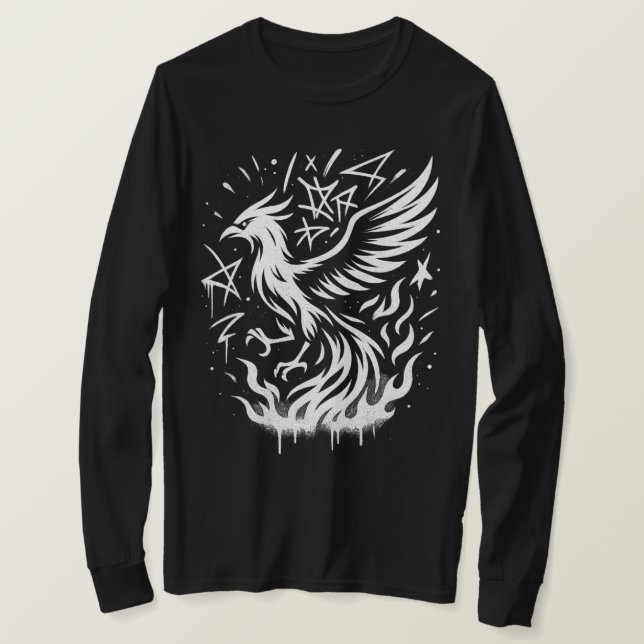 Phoenix Rising: Das Feuer des Samurai T-Shirt (Design vorne)