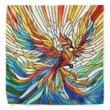 Phoenix Rising - farbige Mosaikkunst