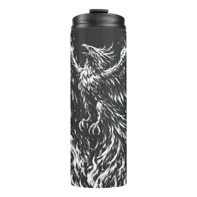 Phoenix Rising From the Flames von BurnsInHell Thermosbecher (Vorderseite)