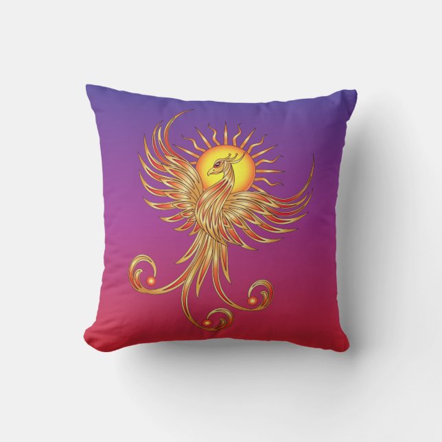 Phoenix Rising Kissen (Vorderseite)