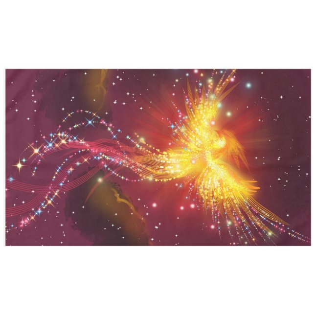 Phoenix Rising (Lila) Tischdecke (Vorderseite (Horizontal))