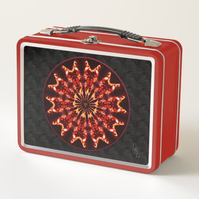 Phoenix Rising Metall Brotdose (Vorderseite)