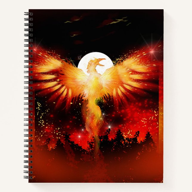 Phoenix Rising-Notebook Notizbuch (Vorderseite)