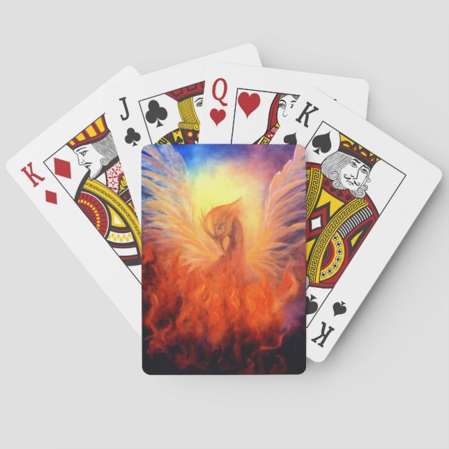 Phoenix Rising Playing Cards Spielkarten (Rückseite)