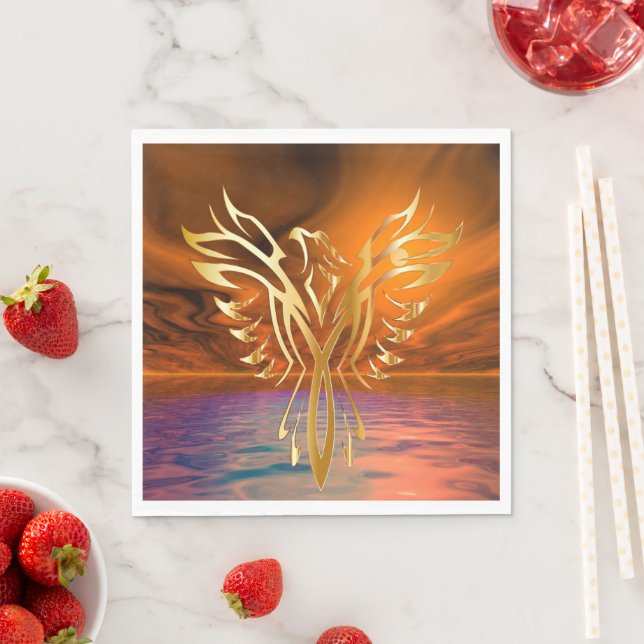 Phoenix Rising Serviette (Beispiel)