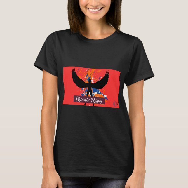 Phoenix Rising T-Shirt – Bold Empowerment Tee (Vorderseite)