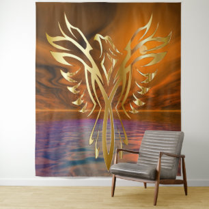 Phoenix Rising Tapestry Wandteppich