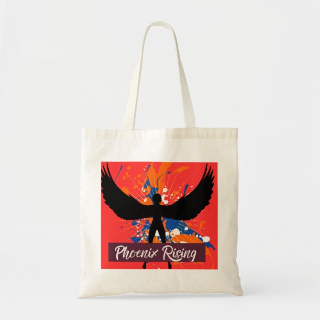 Phoenix Rising Tragetasche – Feste Leinwand-Traget (Vorne)