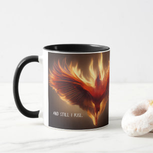 Phoenix Rising Unterstützung Inspirierende Stärke Tasse
