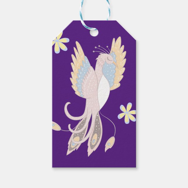 Phoenix Rising Whimsical Magical Freunde Geschenkanhänger (Vorderseite)