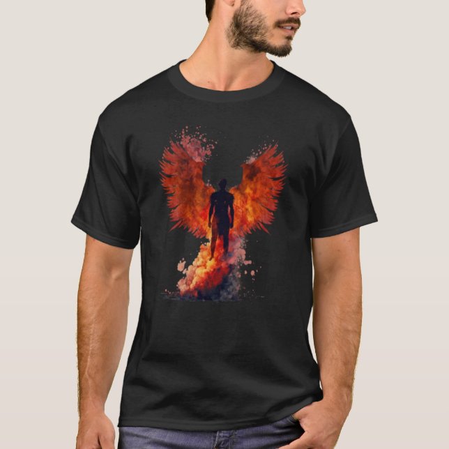 Phoenix Rising Wings Resurrection Rebirth New Begi T-Shirt (Vorderseite)