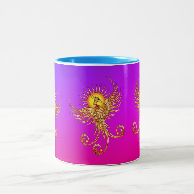Phoenix Rising Zweifarbige Tasse (Mittel)