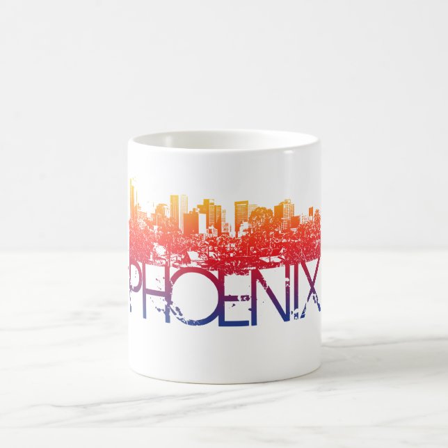 Phoenix-Skyline-Entwurf Kaffeetasse (Mittel)