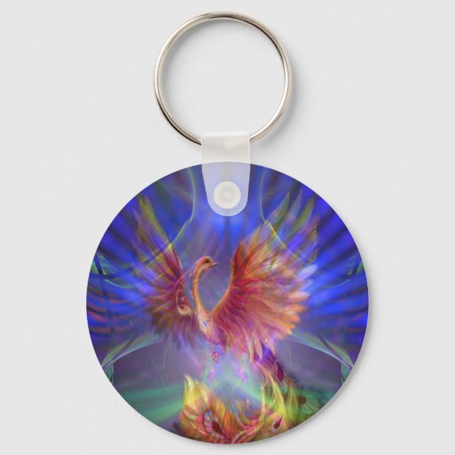 Phoenix steigende Schlüsselkette Schlüsselanhänger (Vorderseite)