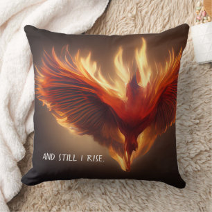 Phoenix steigende Unterstützung Inspirierend Stärk Kissen