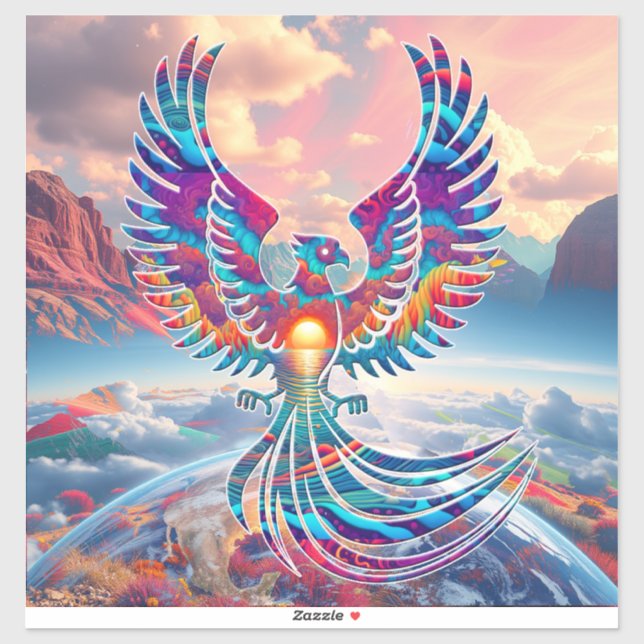 Phoenix Sunrise Aufkleber (Blatt)