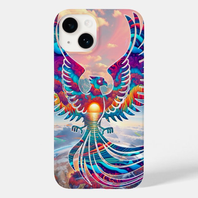 Phoenix Sunrise Case-Mate iPhone 14 Hülle (Rückseite)