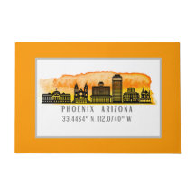 Phoenix Sunset Skyline Map Koordinaten