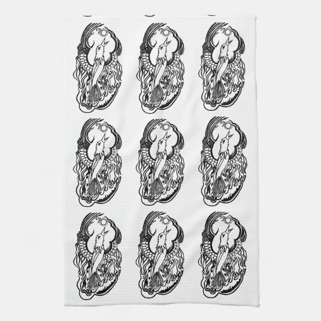 Phoenix Tattoo Handtuch (Vertikal)