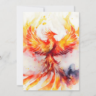 Phoenix-Verbreitung ist Flügel, die aus den Aschen Feiertagskarte