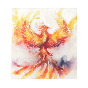 Phoenix-Verbreitung ist Flügel, die aus den Aschen Notizblock