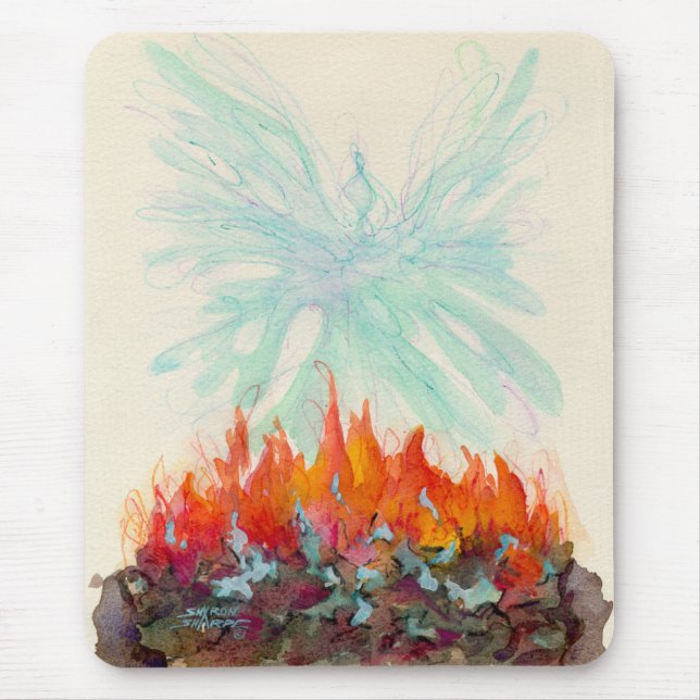 PHOENIX-VOGEL durch SHARON SHARPE Mousepad (Vorne)