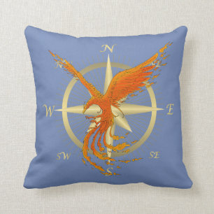 Phoenix-Vogel-Kompass-Wurfs-Kissen Kissen