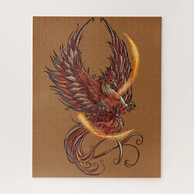 Phoenix-Vogel-Magie 520 Stück Puzzlespiel (Vertikal)