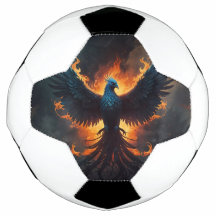 Phoenix-Vogel steigt mit Flammen auf