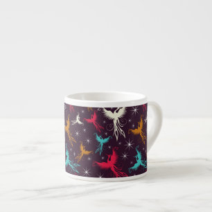 Phoenix-Vogel-Zahl Muster Espressotasse