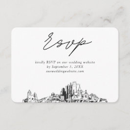 Phoenix Wedding Minimalistisch Sketch UAWG Begleitkarte