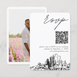 Phoenix Wedding Modern UAWG QR Code Begleitkarte