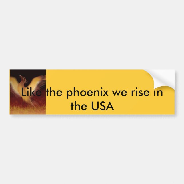Phoenix, wie das Phoenix steigen wir in die USA Autoaufkleber (Vorne)