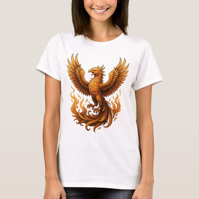 Phoenix-Wiederbelebung - Anstieg des Goldes T-Shirt (Vorderseite)