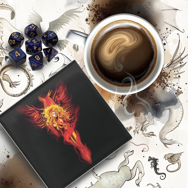 Phoenix Woman Glasuntersetzer (Von Creator hochgeladen)
