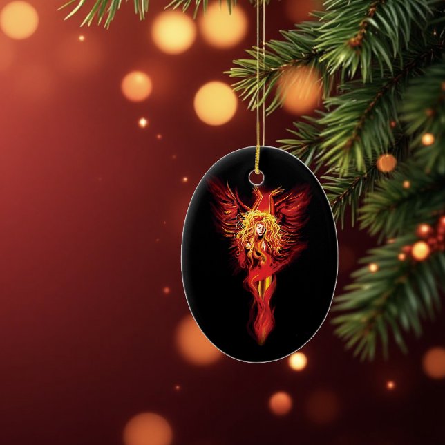 Phoenix Woman Keramik Ornament (Von Creator hochgeladen)
