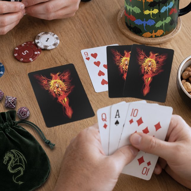Phoenix Woman Spielkarten (Von Creator hochgeladen)