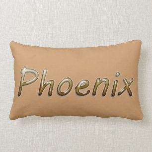 Phoenix - Wüsten-Farben - auf TAN Lendenkissen